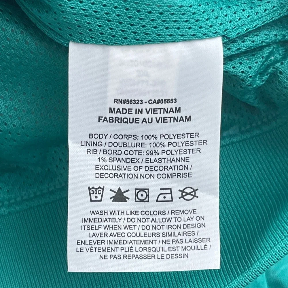 Nike Shield Good Luck‎ Golf Pullover Teal Green Mens XXL CK3771-370